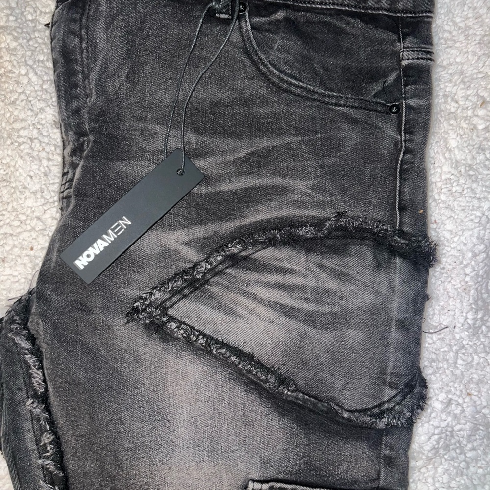 Fashion Nova Black Distressed Skinny Jeans